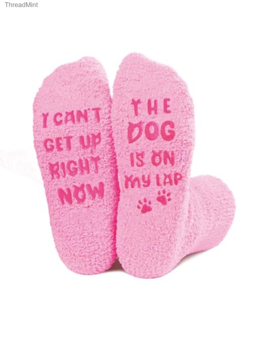 Fuzzy Slipper Socks Dog Mom Gift Cozy Crew Christmas Stocking Stuffer